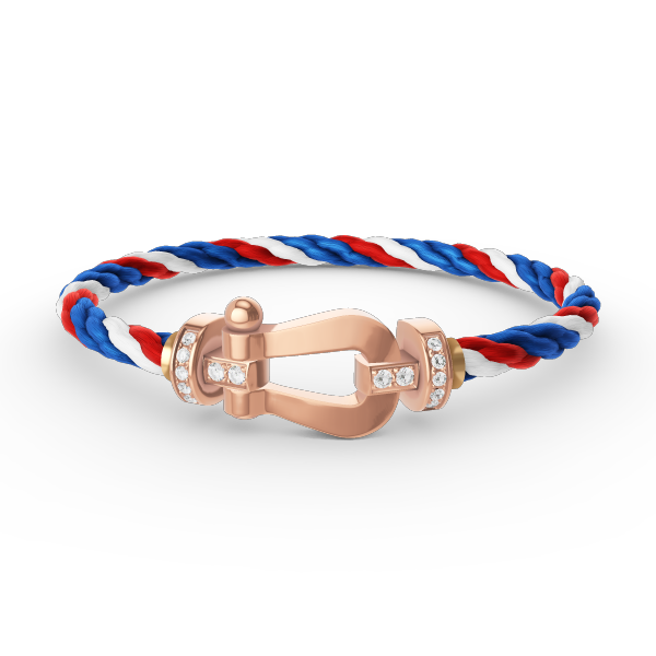 [Lumi Jewelry]FORCE LARGE HORSESHOE HALF DIAMOND BRACELET ROSE GOLD