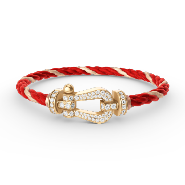 [Lumi Jewelry]FORCE LARGE HORSESHOE FULL DIAMOND BRACELET GOLD