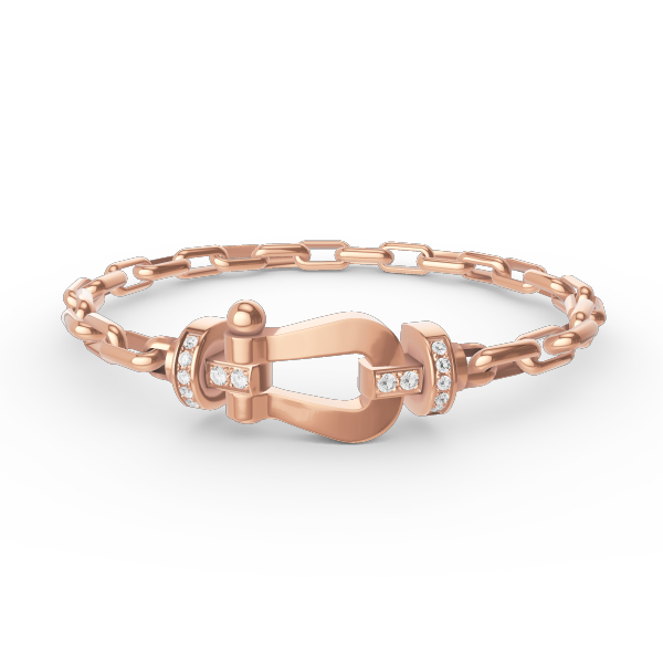 [Lumi Jewelry]FORCE LARGE HORSESHOE CLASP  METAL BRACELET