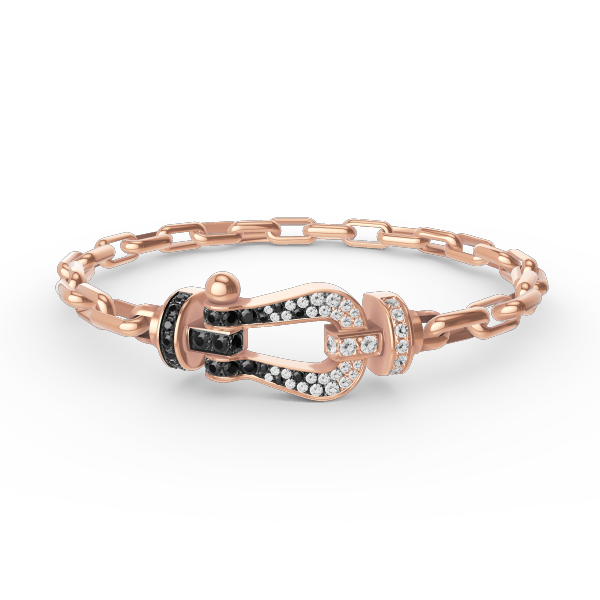 [Lumi Jewelry]FORCE LARGE HORSESHOE CLASP  METAL BRACELET