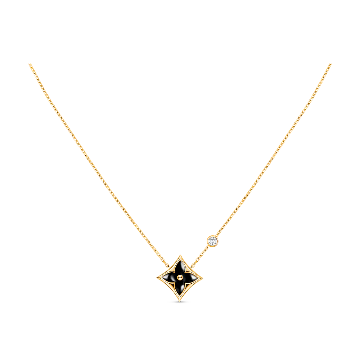 [Lumi Jewelry]STAR BLACK MOP NECKLACE