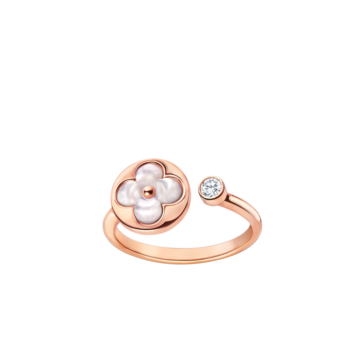 [Lumi Jewelry]SUN 1 DIAMOND PINK MOP RING