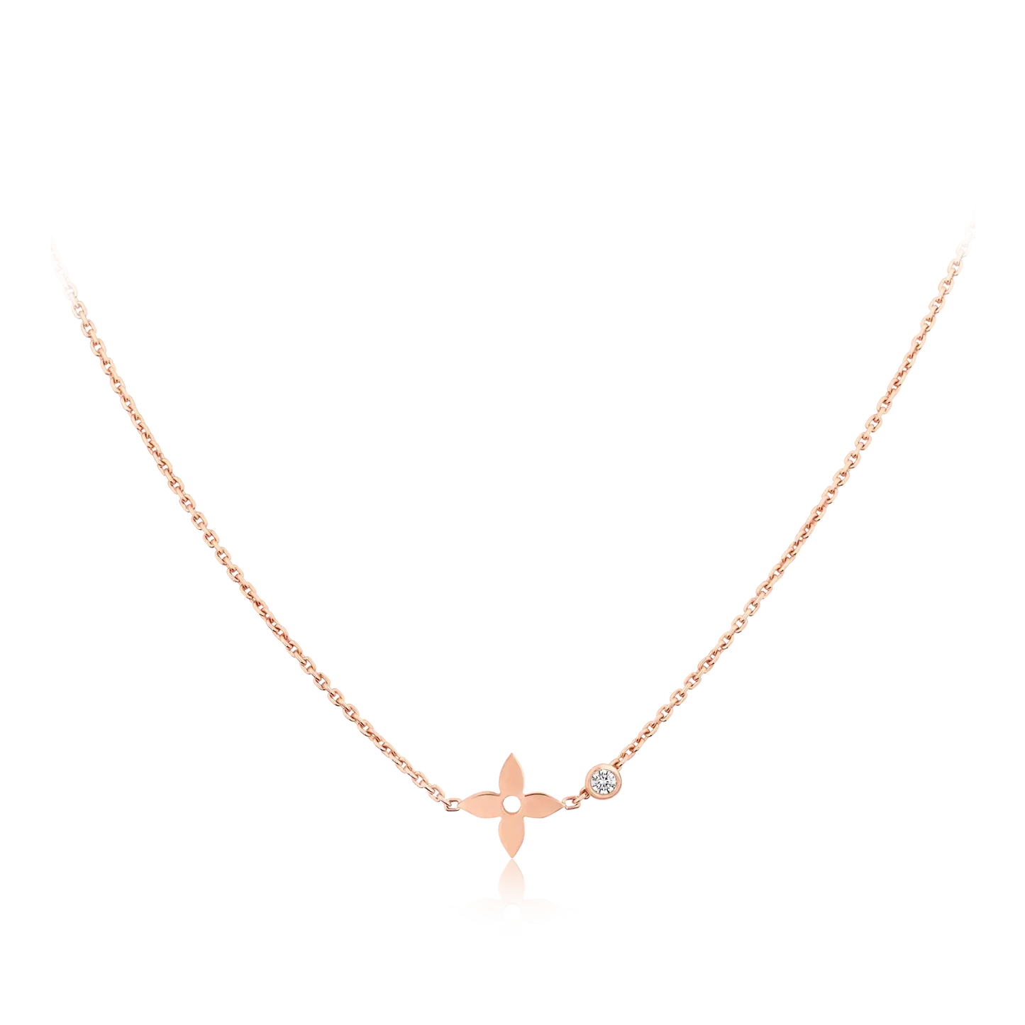 [Lumi Jewelry]BLOSSOM PENDANT PINK GOLD AND DIAMOND