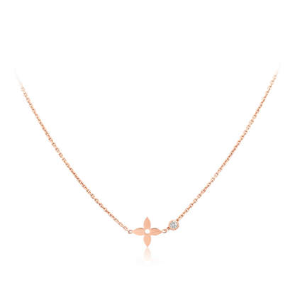 [Lumi Jewelry]BLOSSOM PENDANT PINK GOLD AND DIAMOND
