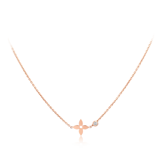 [Lumi Jewelry]BLOSSOM PENDANT PINK GOLD AND DIAMOND
