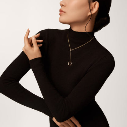 [Lumi Jewelry]TRINITY DIAMONDS NECKLACE