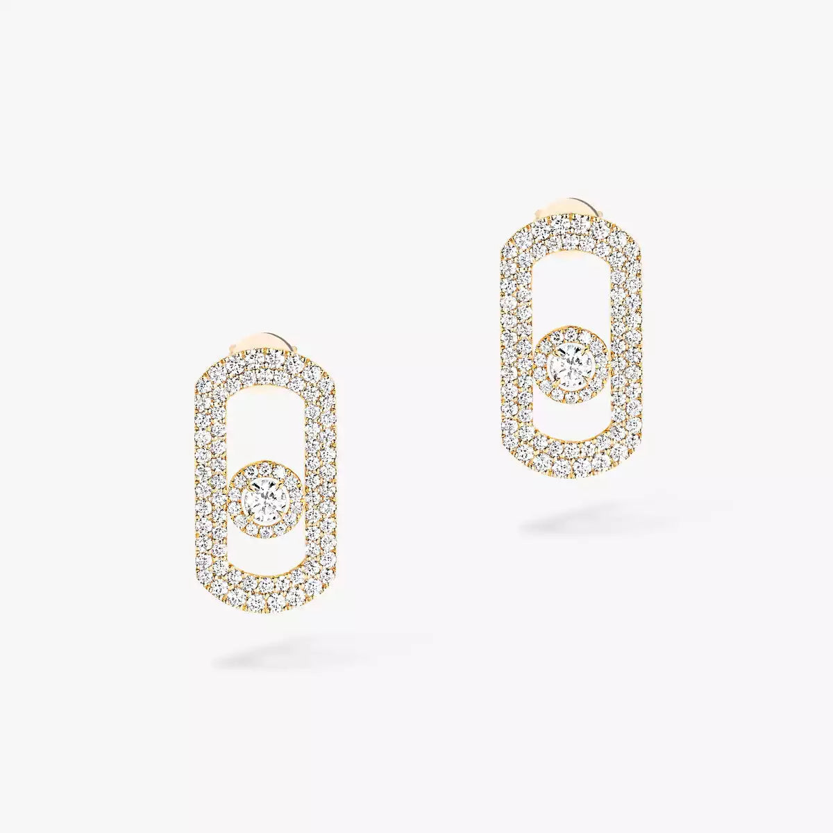 [Lumi Jewelery]So Move Pave_-Set Diamond Earrings in Silver
