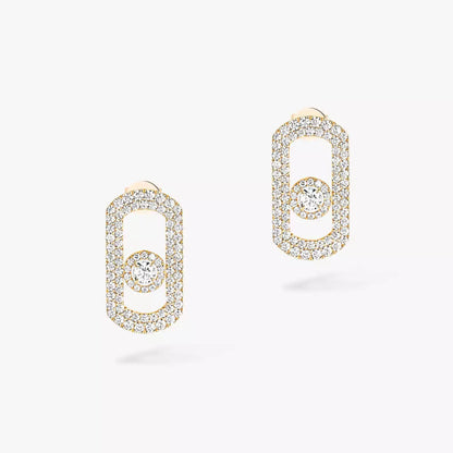 [Lumi Jewelery]So Move Pave_-Set Diamond Earrings in Silver