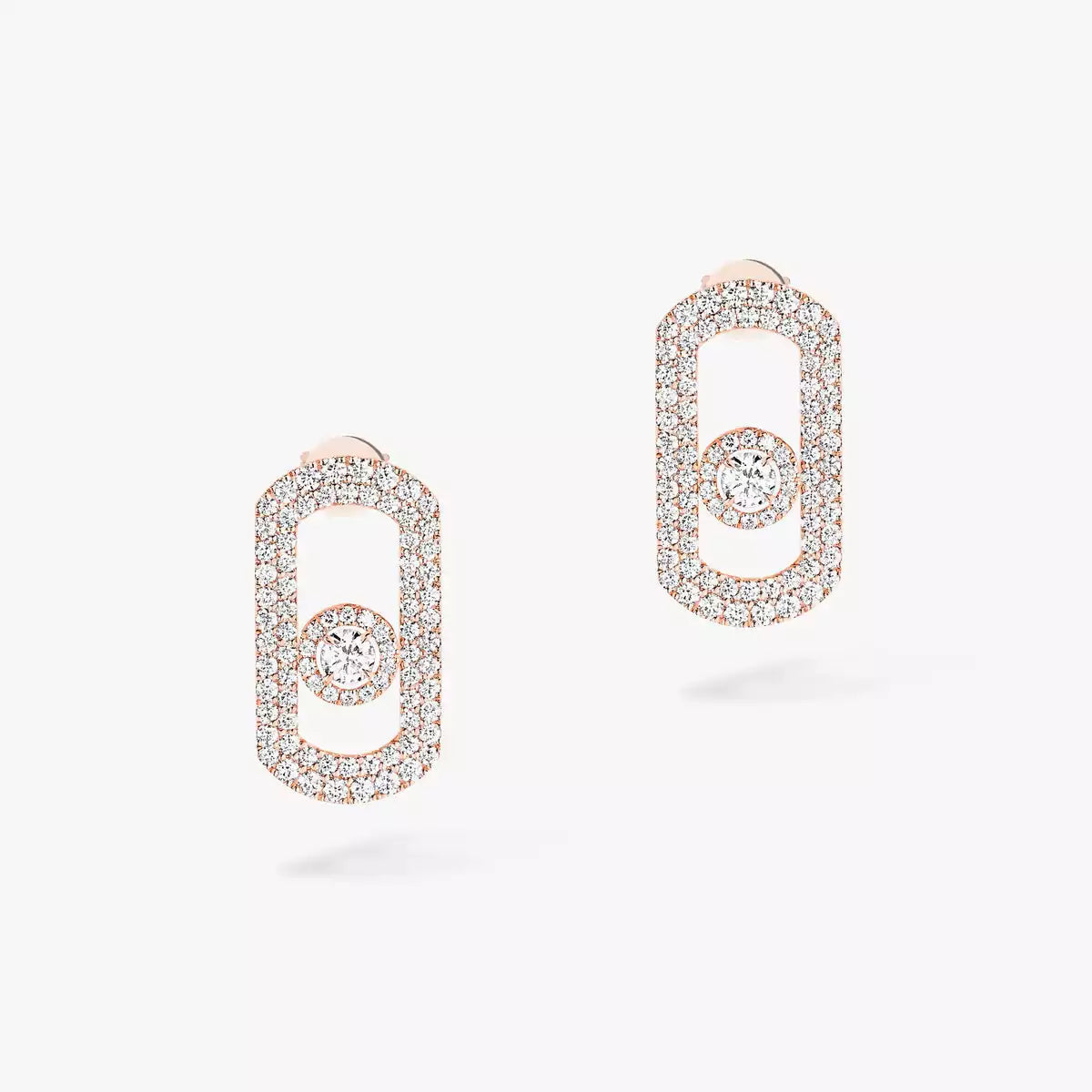 [Lumi Jewelery]So Move Pave_-Set Diamond Earrings in Silver