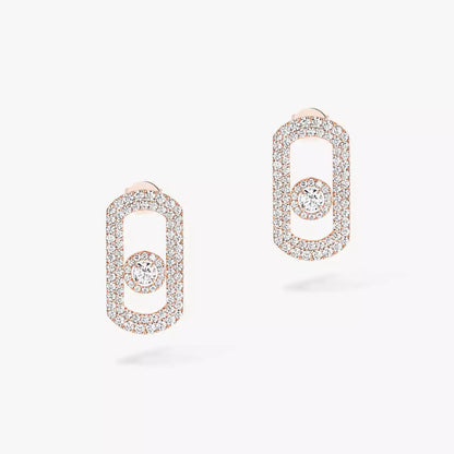 [Lumi Jewelery]So Move Pave_-Set Diamond Earrings in Silver