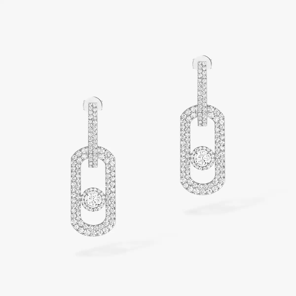 [Lumi Jewelery]So Move XL Pave_-Set Diamond Pendant Earrings