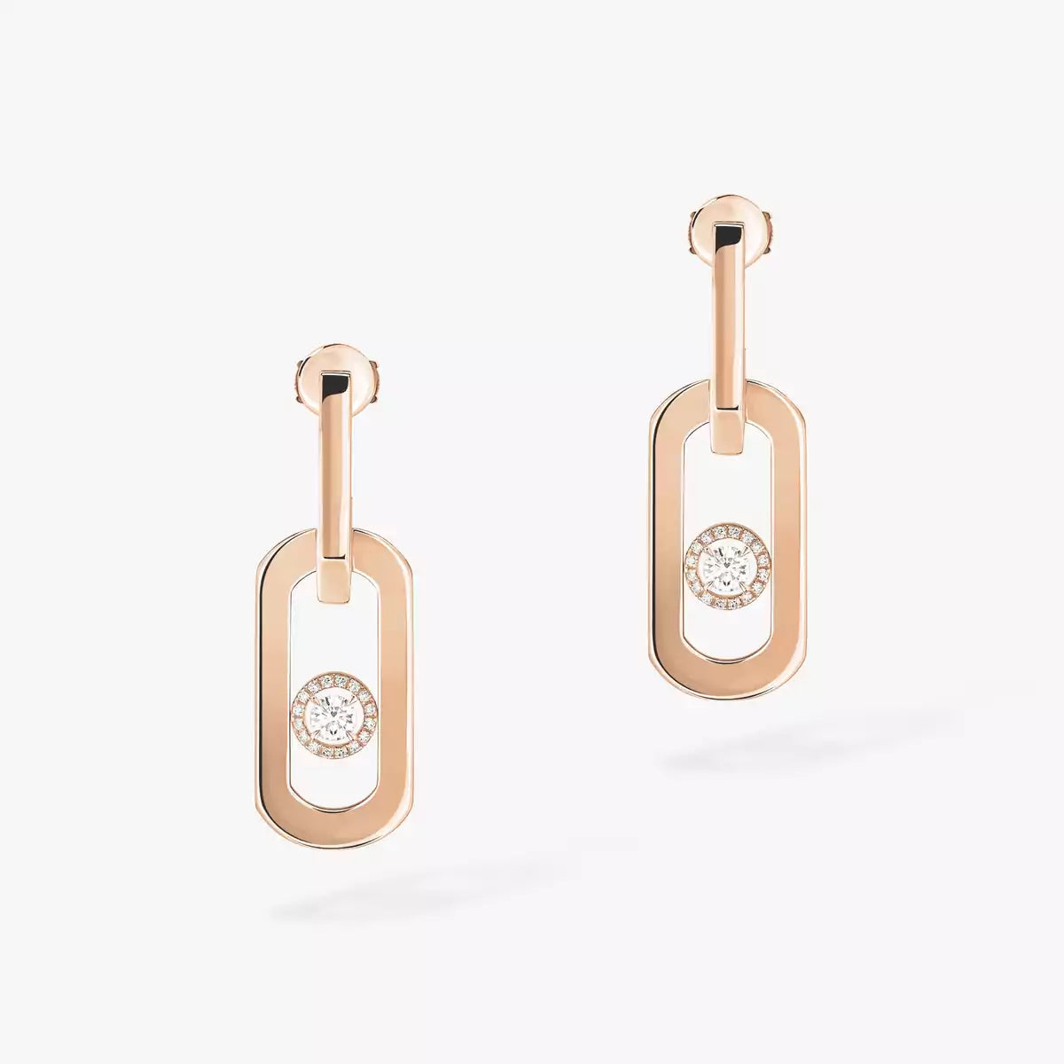 [Lumi Jewelery]So Move XL Diamond Pendant Earrings