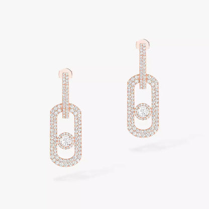 [Lumi Jewelery]So Move XL Pave_-Set Diamond Pendant Earrings