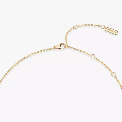 [Lumi Jewelery]Lucky Eye Diamond Necklace in Rose Gold and Turquoise