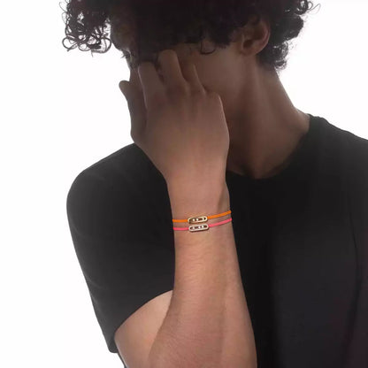 [Lumi Jewelery]Messika Care(s) pink cord pav辿 bracelet