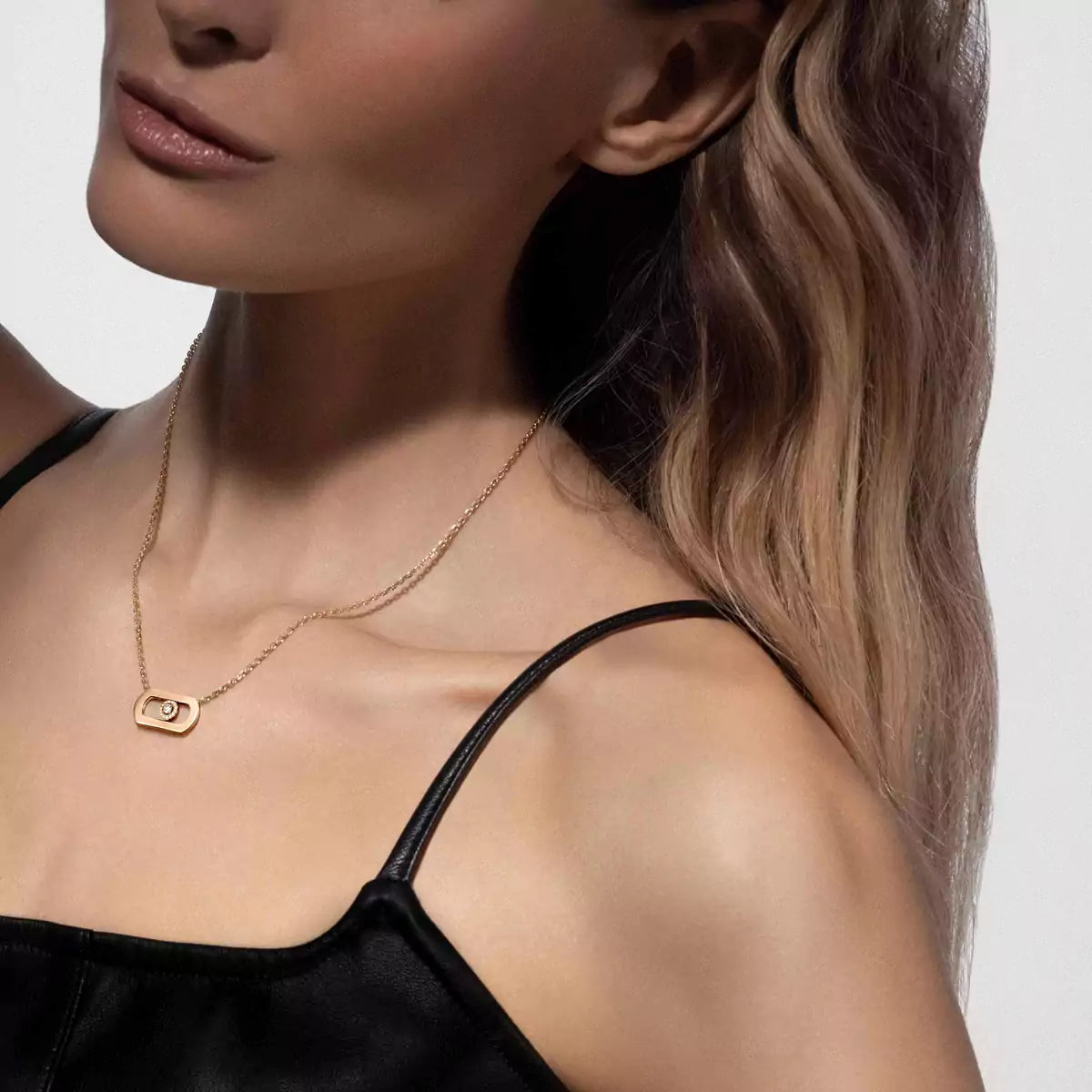 [Lumi Jewelery]So Move Diamond Necklace in Gold