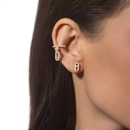 [Lumi Jewelery]Move Uno Diamond Stud Earrings