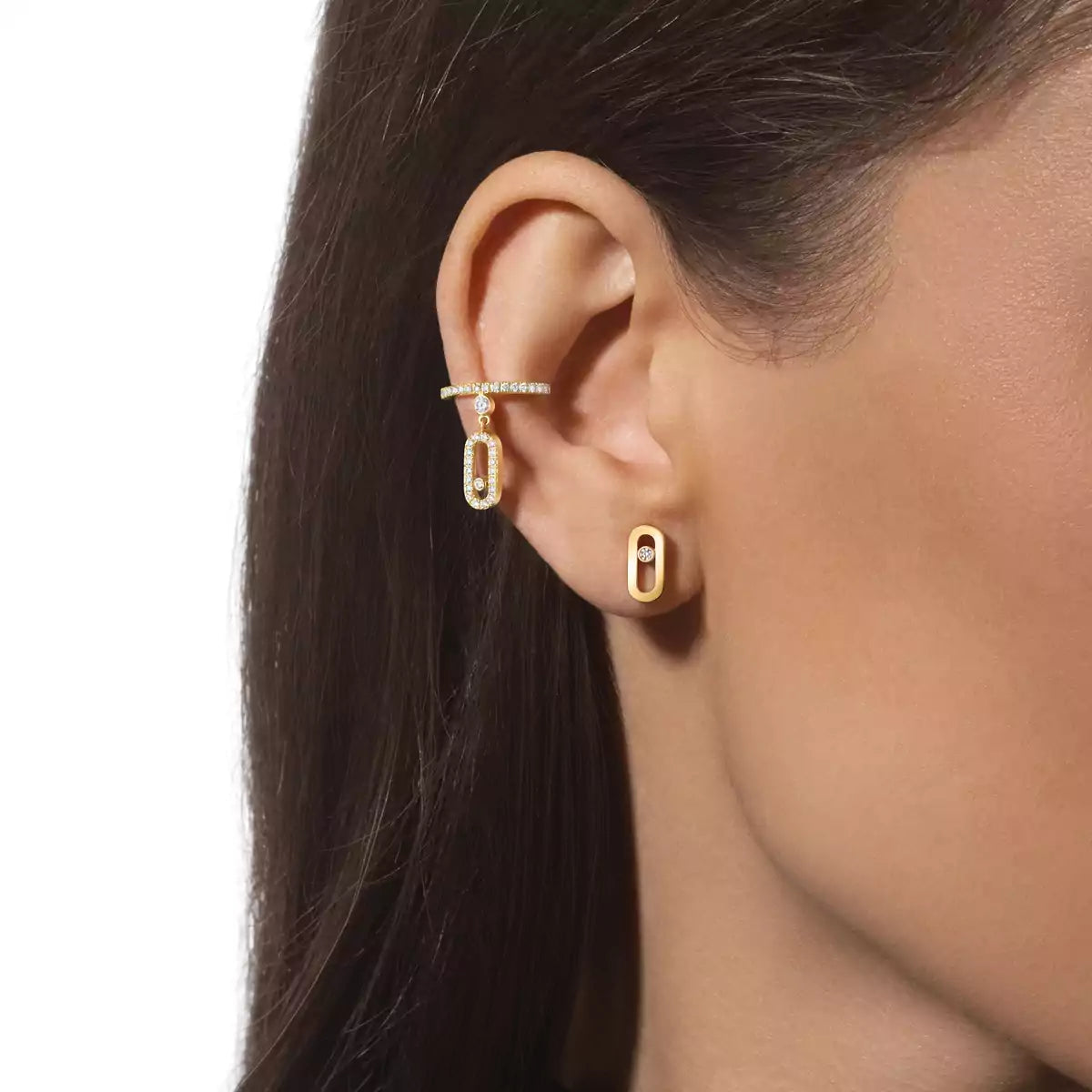 [Lumi Jewelery]Move Uno Diamond Stud Earrings