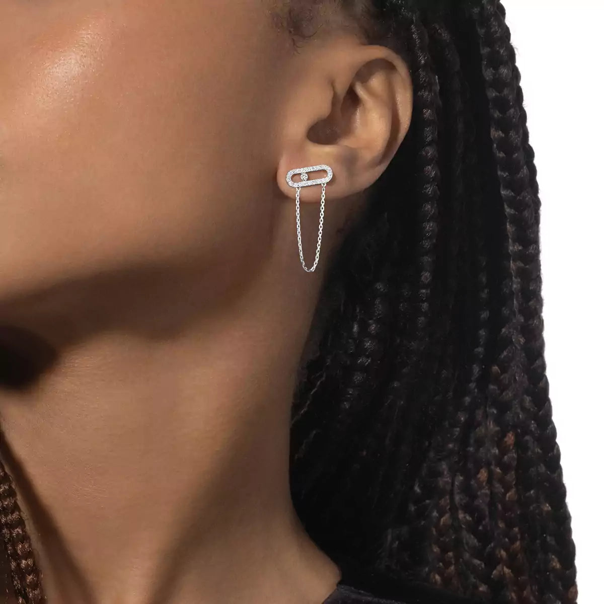 [Lumi Jewelery]Move Uno Diamond Earrings