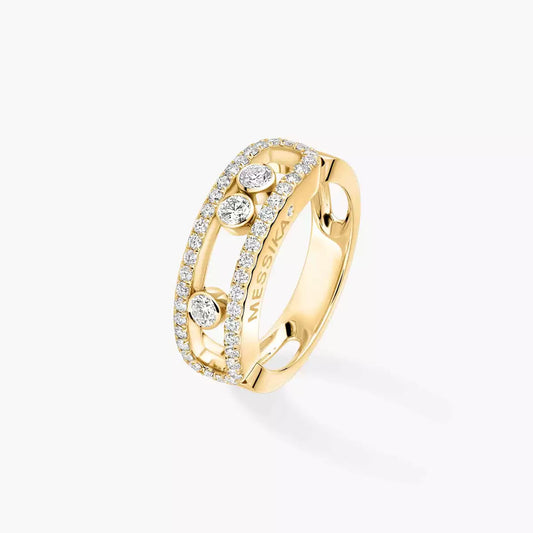 [Lumi Jewelery] Move Gold Diamond Pave_ Ring