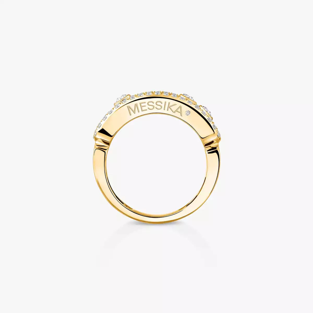 [Lumi Jewelery] Move Gold Diamond Pave_ Ring