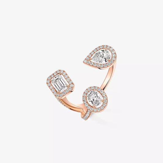 [[Lumi Jewelery] Diamond Ring 0,25ct My Twin Trilogy