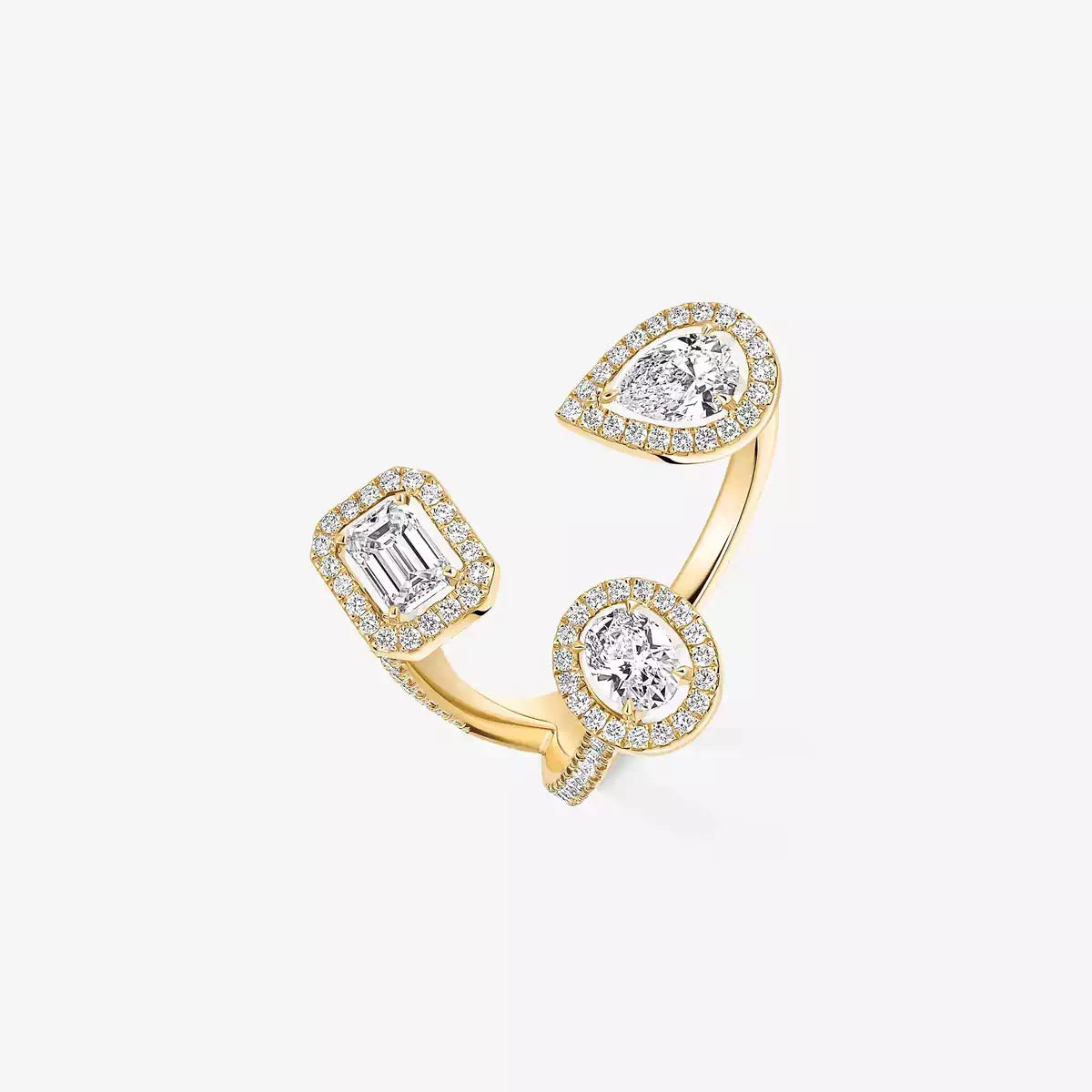 [[Lumi Jewelery] Diamond Ring 0,25ct My Twin Trilogy