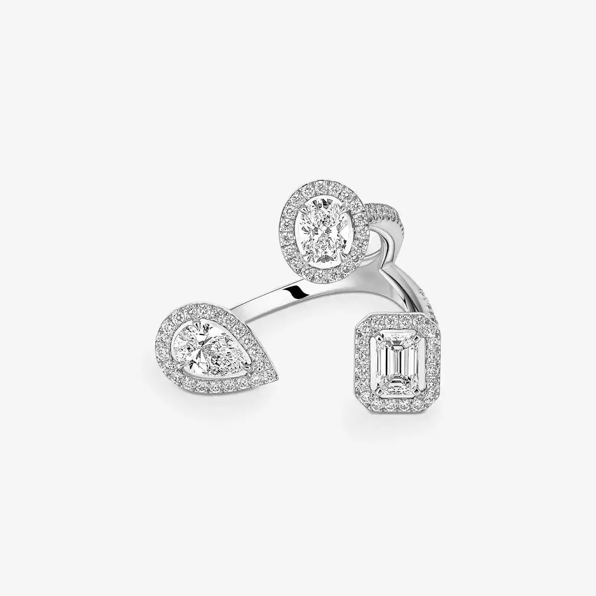 [[Lumi Jewelery] Diamond Ring 0,25ct My Twin Trilogy