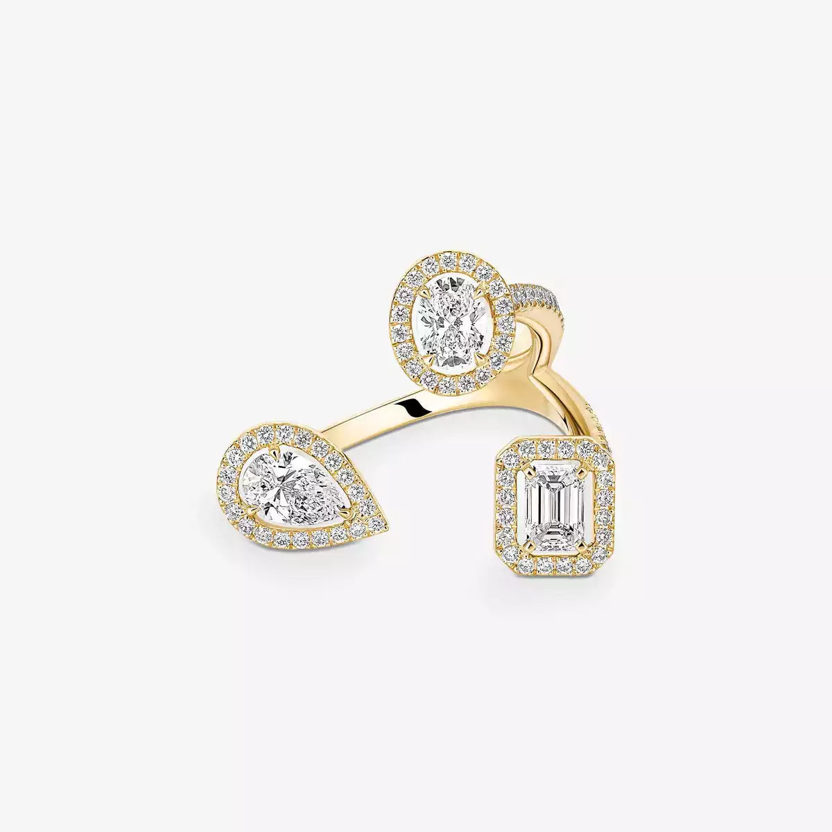 [[Lumi Jewelery] Diamond Ring 0,25ct My Twin Trilogy