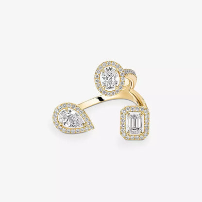[[Lumi Jewelery] Diamond Ring 0,25ct My Twin Trilogy