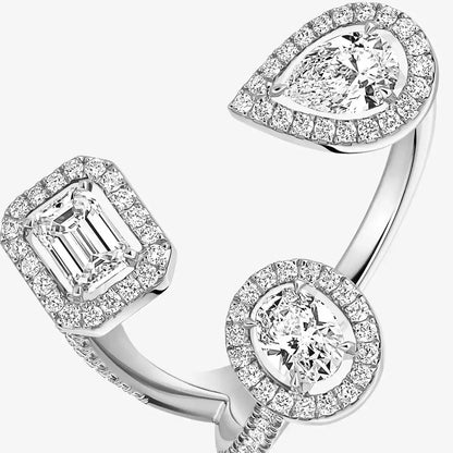 [[Lumi Jewelery] Diamond Ring 0,25ct My Twin Trilogy