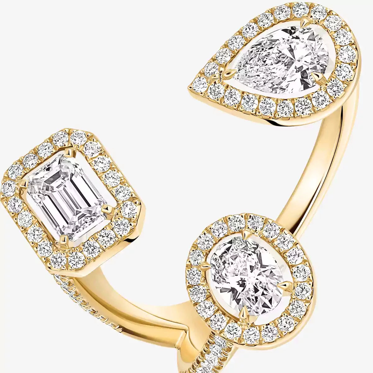 [[Lumi Jewelery] Diamond Ring 0,25ct My Twin Trilogy