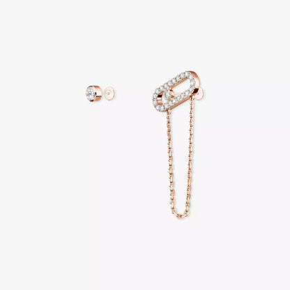 [Lumi Jewelery]Move Uno Diamond Earrings