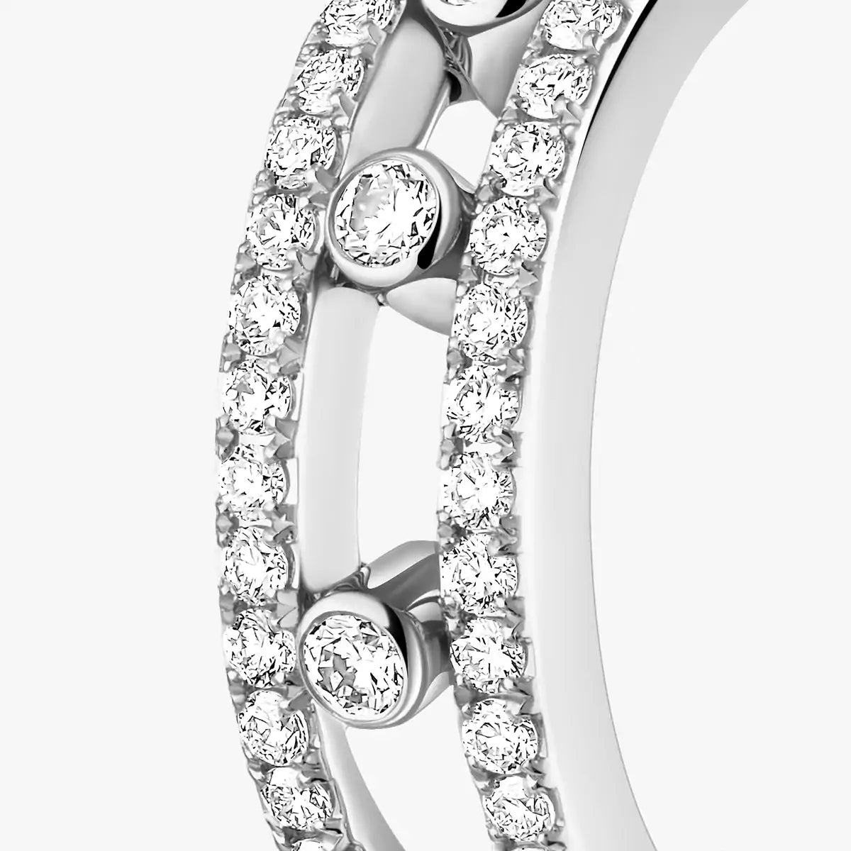 [Lumi Jewelery]Diamond Pave_ Hoop Earrings Move