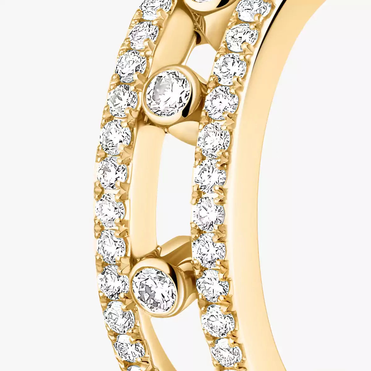 [Lumi Jewelery]Diamond Pave_ Hoop Earrings Move