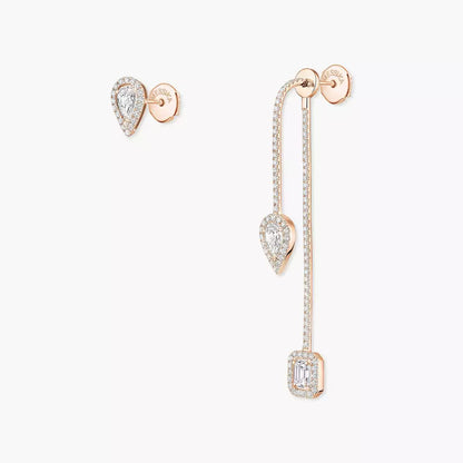 [Lumi Jewelery]Diamond Drop Earrings My Twin