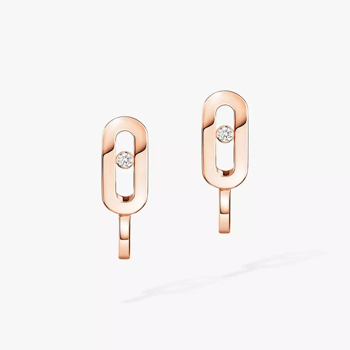 [Lumi Jewelery]Diamond Mini Hoop Earrings Move Classique