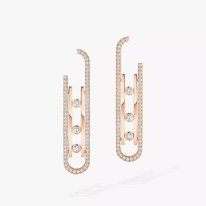 [Lumi Jewelery]Diamond Pendant Earrings Move 10Th