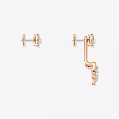 [Lumi Jewelery] My Twin Trio  Diamond Earrings