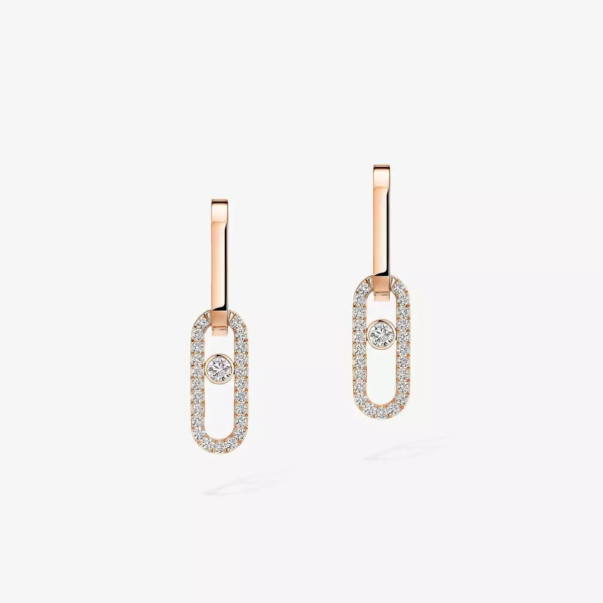 [Lumi Jewelery]Move Link Diamond Earrings