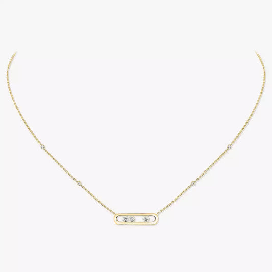 [Lumi Jewelery] Baby Move Gold Diamond Necklace