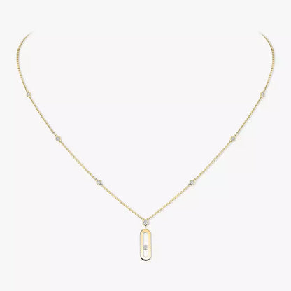 [Lumi Jewelery] Move Uno Gold Diamond Long Necklace