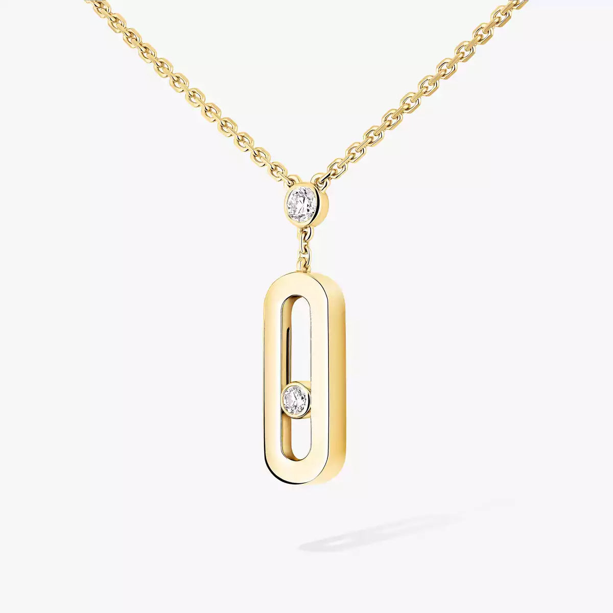 [Lumi Jewelery] Move Uno Gold Diamond Long Necklace