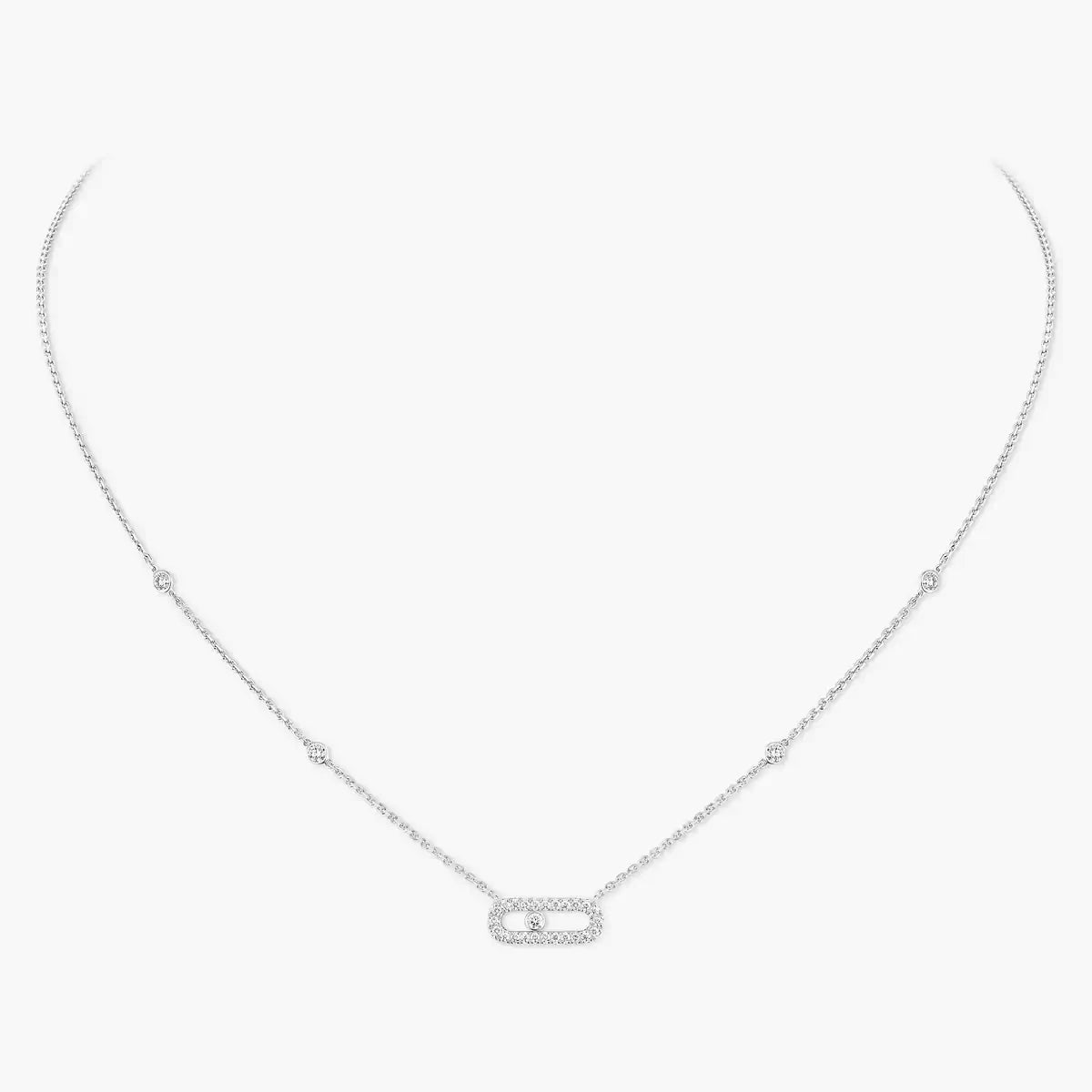 [Lumi Jewelery]Diamond Necklace Move Uno