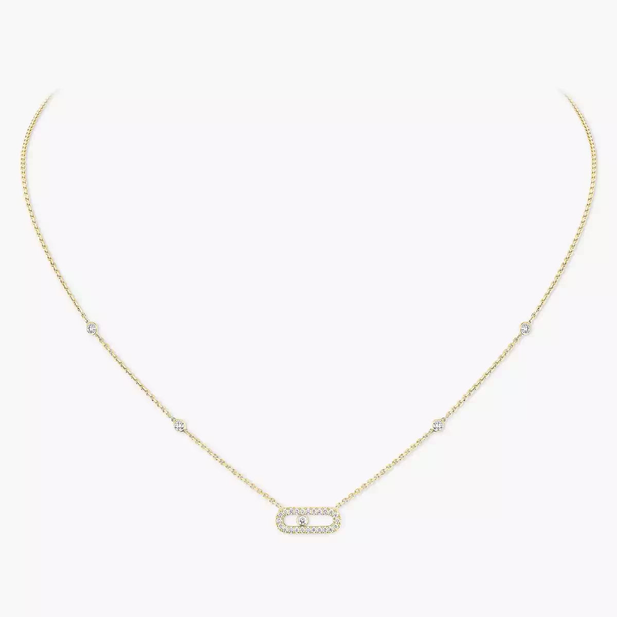 [Lumi Jewelery]Diamond Necklace Move Uno