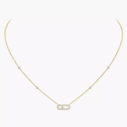 [Lumi Jewelery]Diamond Necklace Move Uno