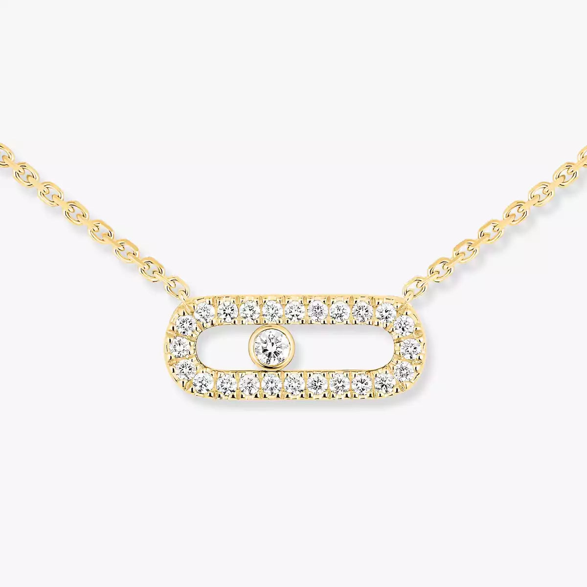 [Lumi Jewelery]Diamond Necklace Move Uno