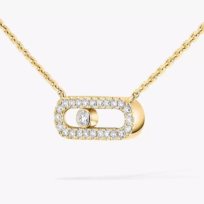 [Lumi Jewelery]Diamond Necklace Move Uno