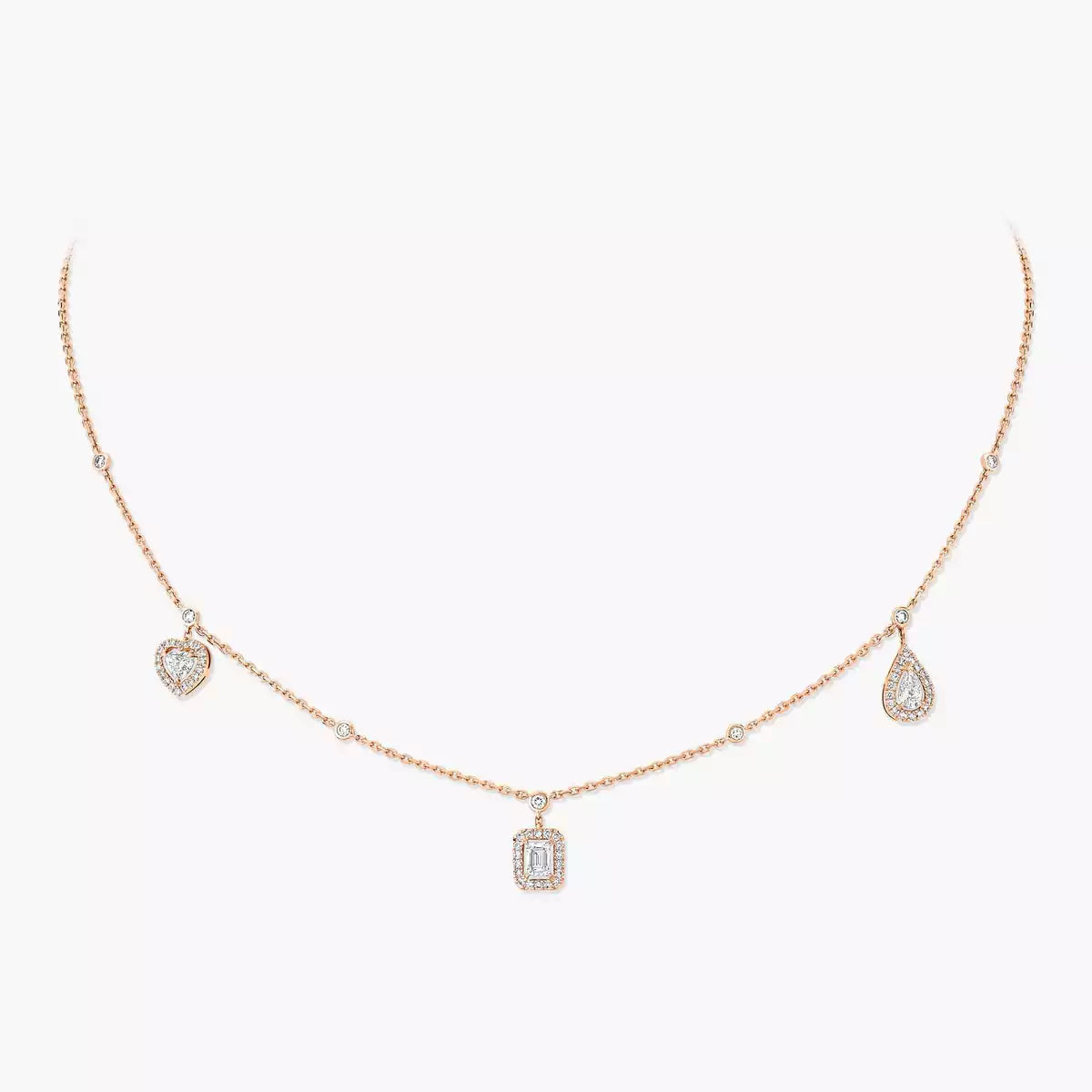 [Lumi Jewelery]My Twin Diamond Necklace in Silver