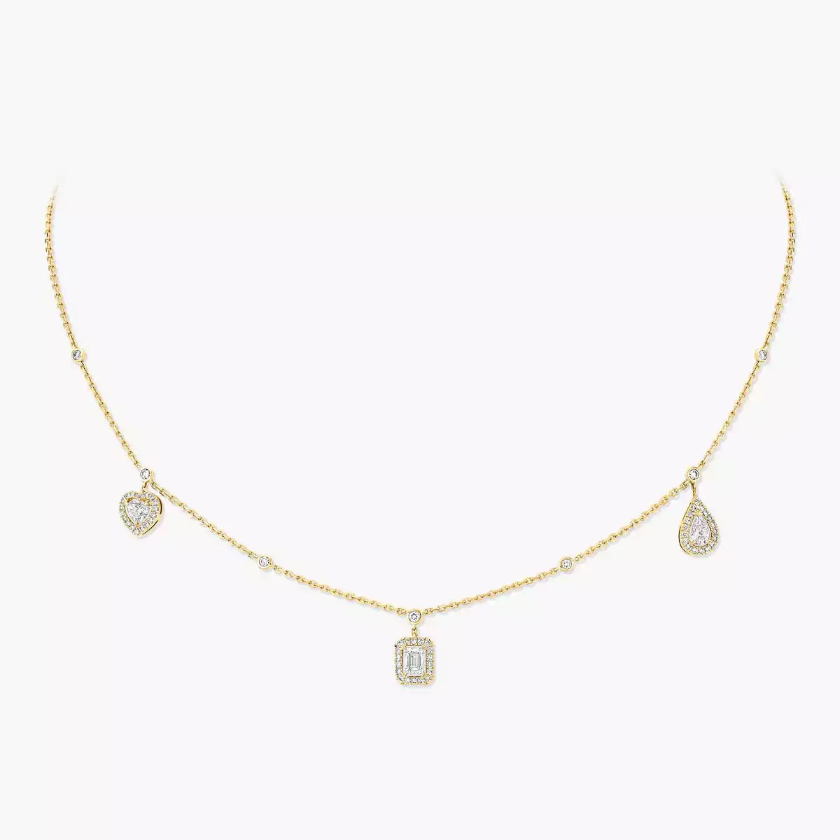 [Lumi Jewelery]My Twin Diamond Necklace in Silver